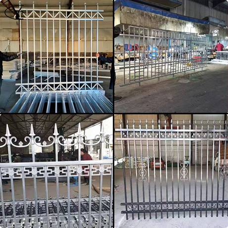 Detailed diagram of zinc steel fence