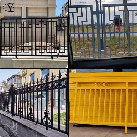 Detailed diagram of zinc steel fence