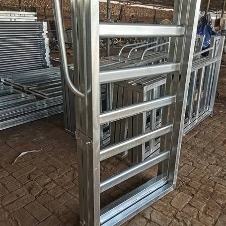 Each cattle fence panel can be connected to each other to form a closed environment  Cow restraints: