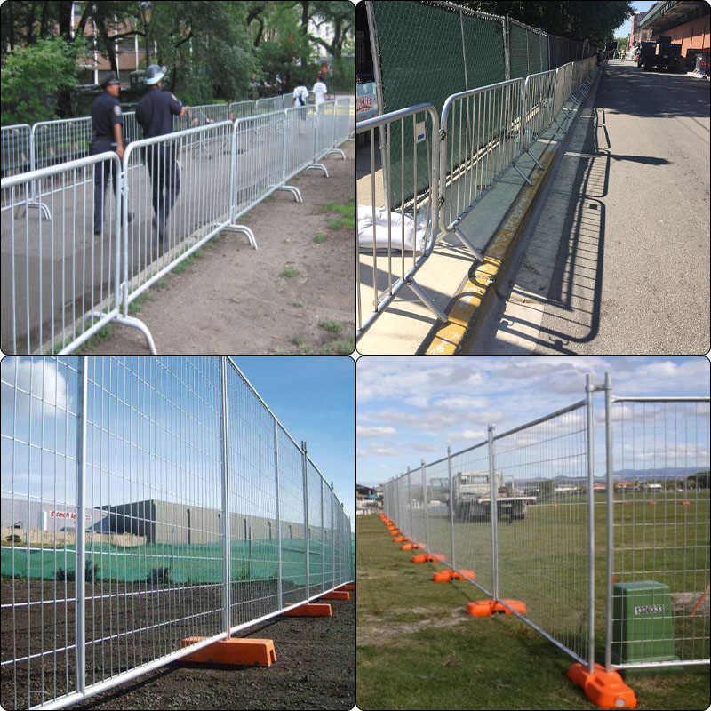 Difference between two temporary fences