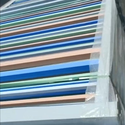 Kindergarten colored steel fence