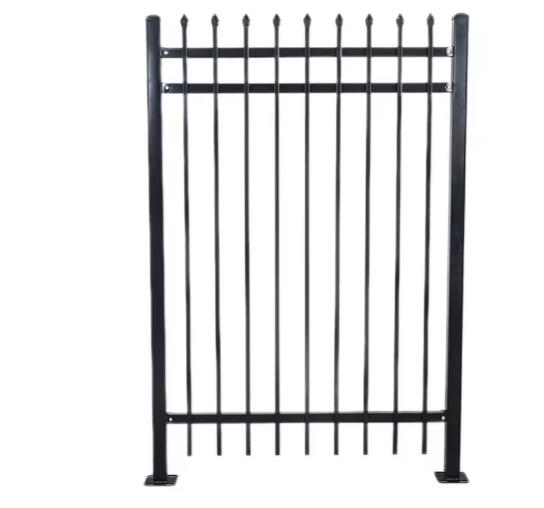 Zinc steel fence spraying