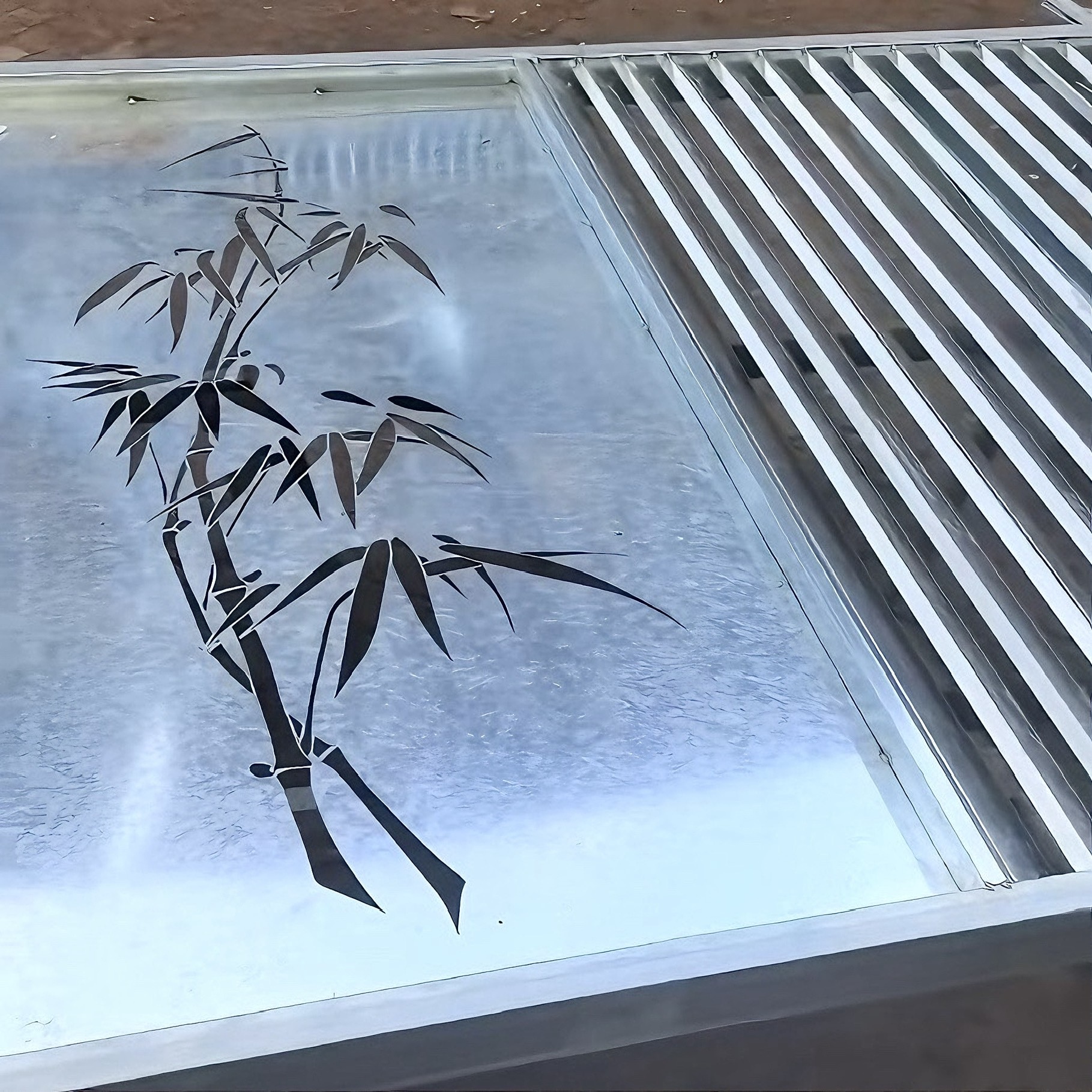 Custom bamboo pattern fence