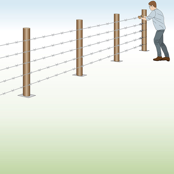 High-speed production in barbed wire workshop