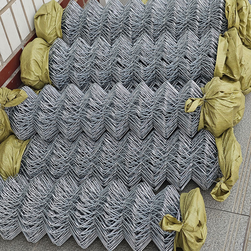 Some chain link fences are awaiting shipment