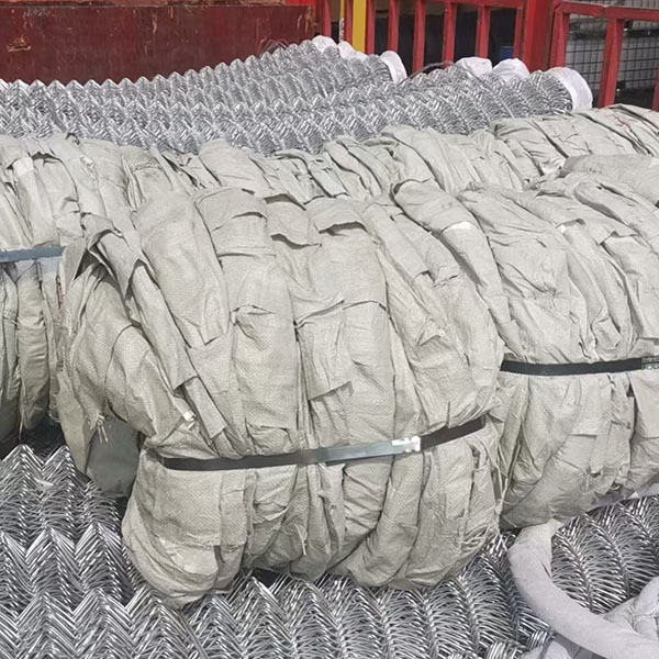 Chain-link fence,barbed wire,and galvanized pipes