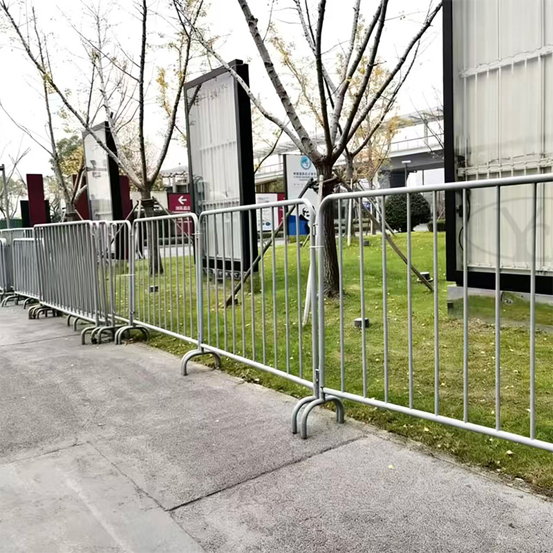 Steel Crowd Barrier Use diagram
