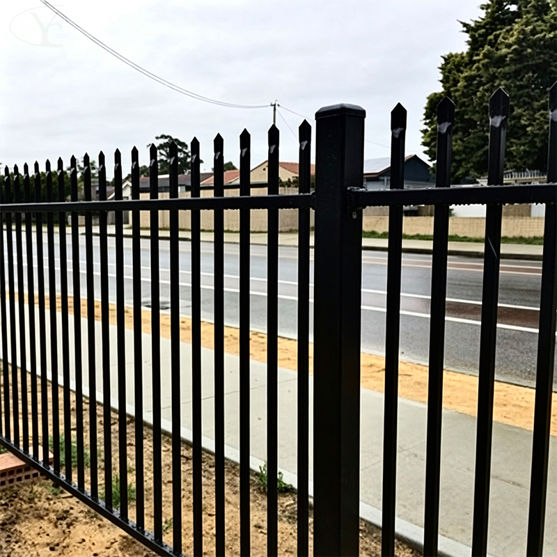 Photos of steel/iron fences in actual use